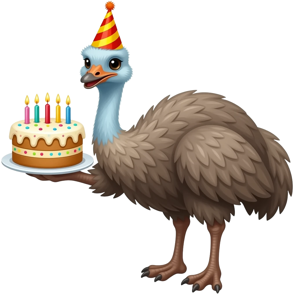 Emu happy birthday special son emoji