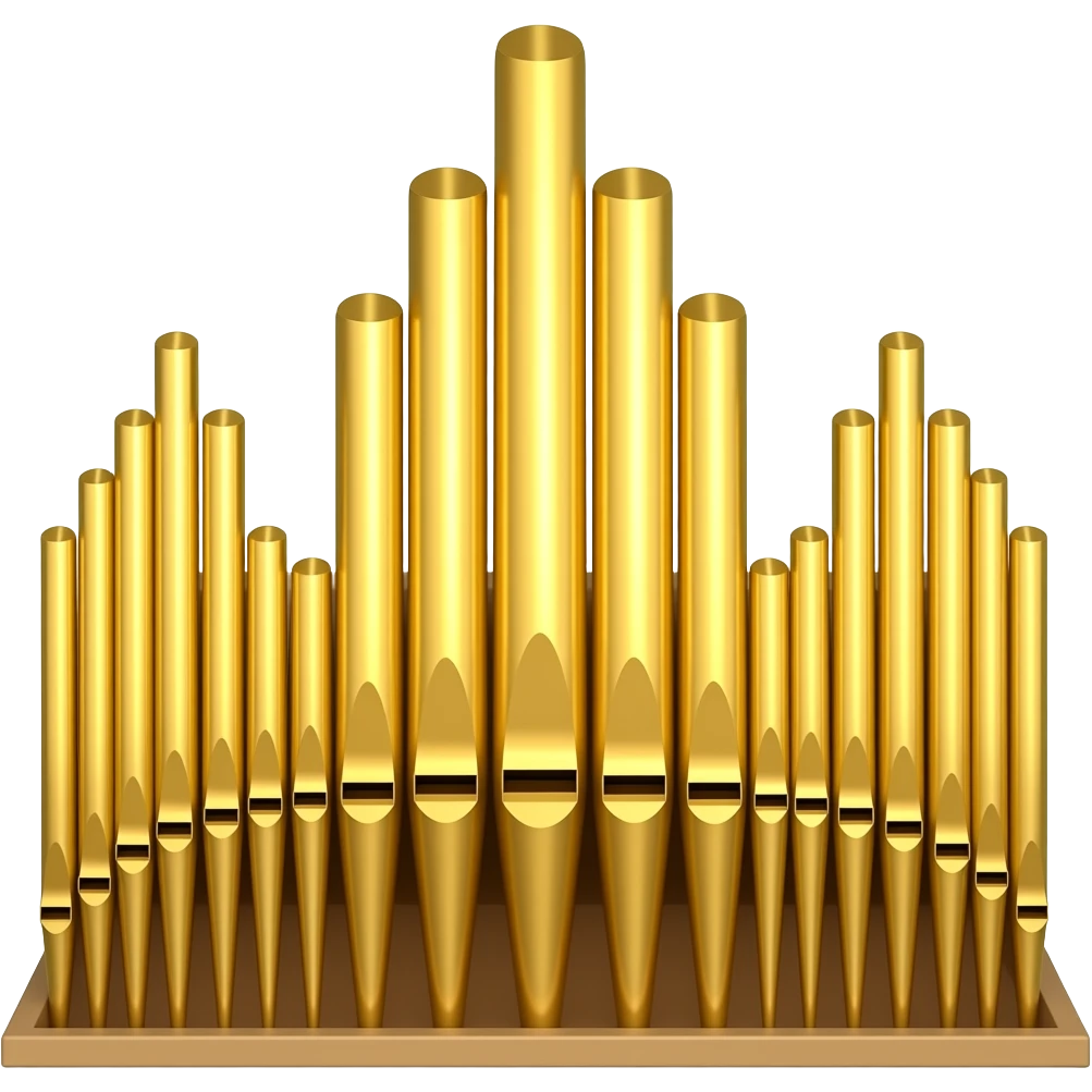 Pipe organ gold emoji