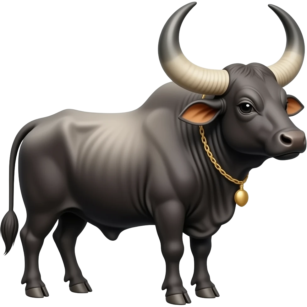 divine Nandi Bull emoji facing towords right side emoji