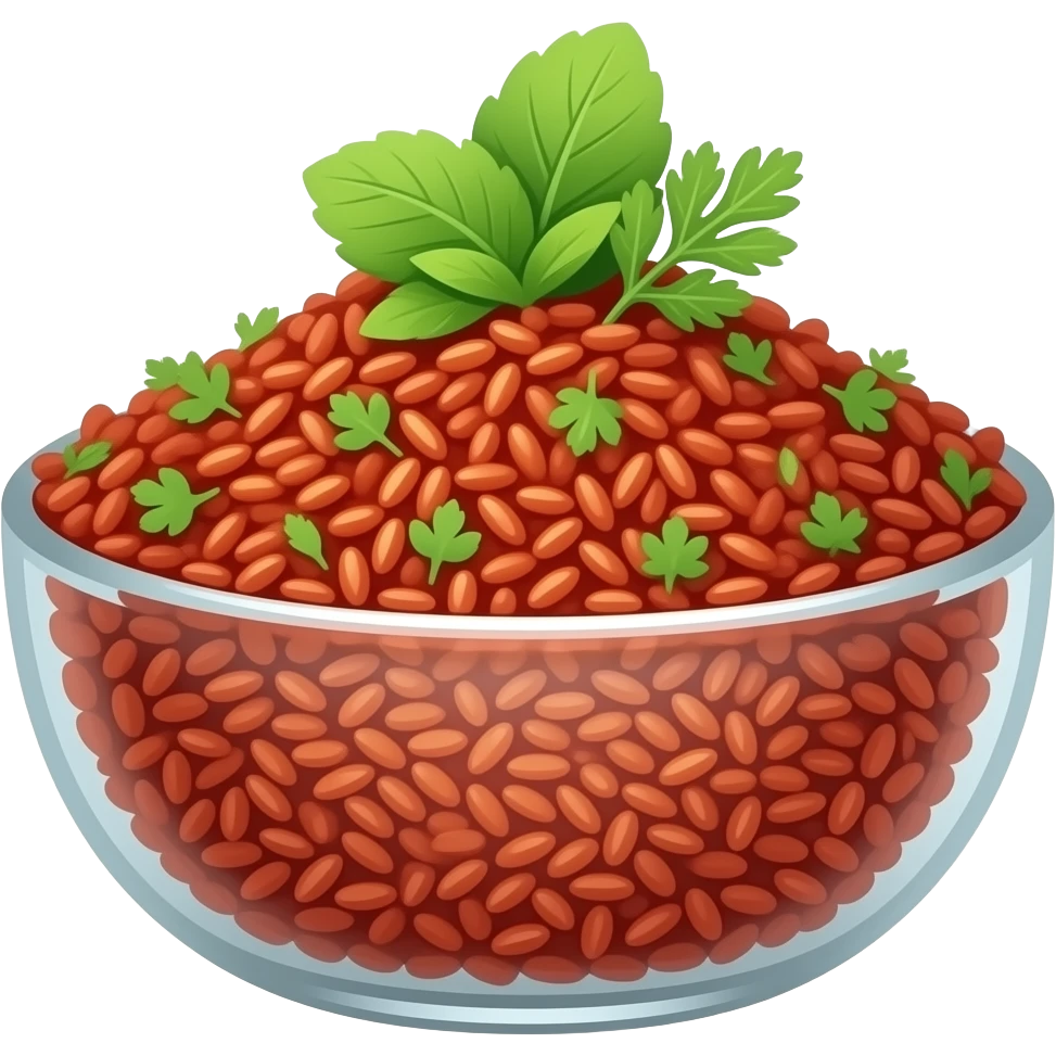 אורז אדום ועשבי תיבול emoji
