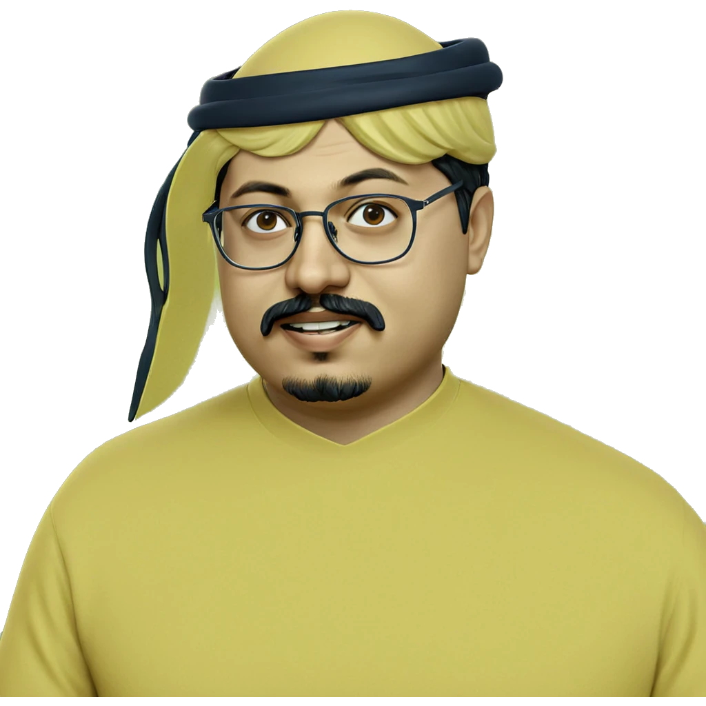 quirky mustached boy in glasses emoji