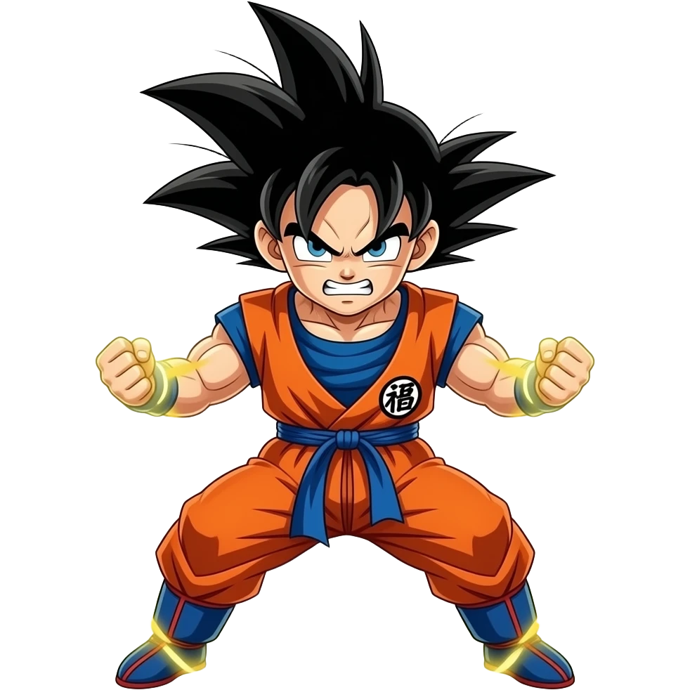 Make goku mad but doing the Kamehameha emoji