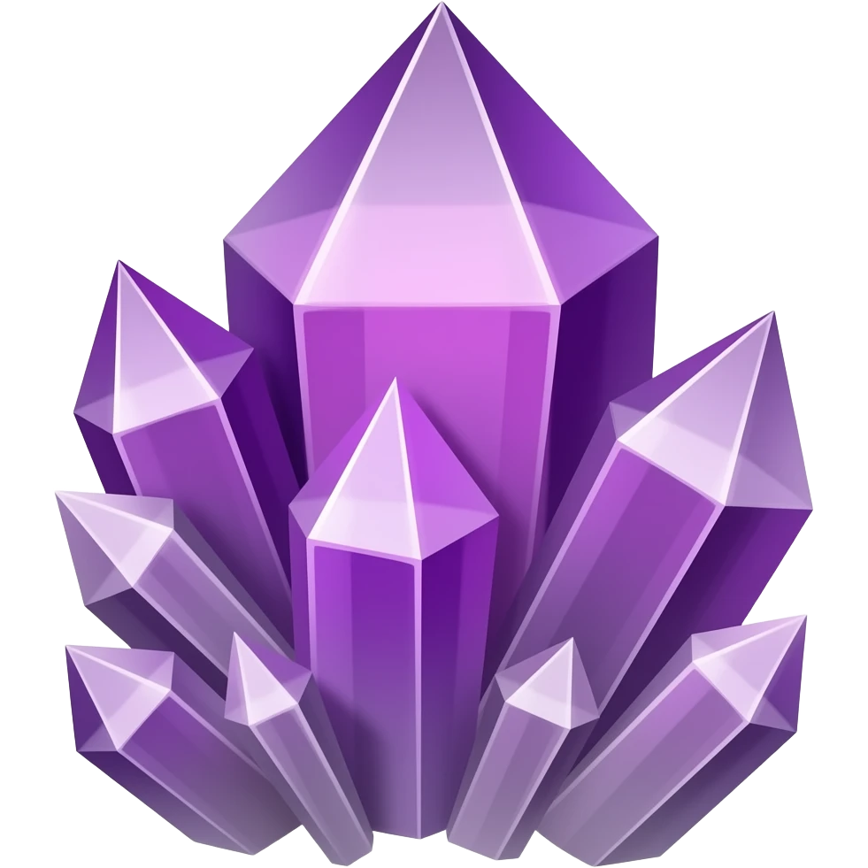 Purple crystal emoji