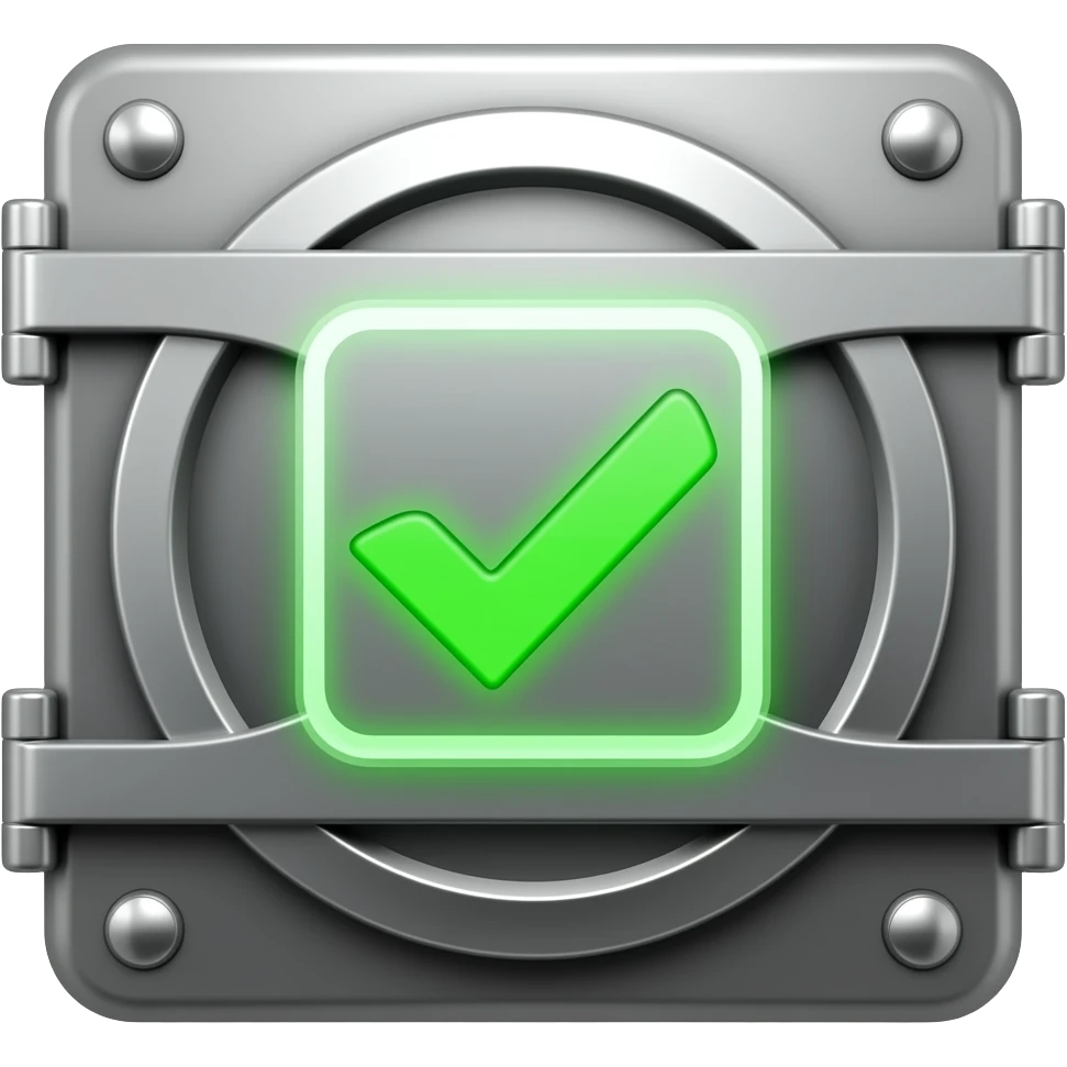 vault door with note icon emoji