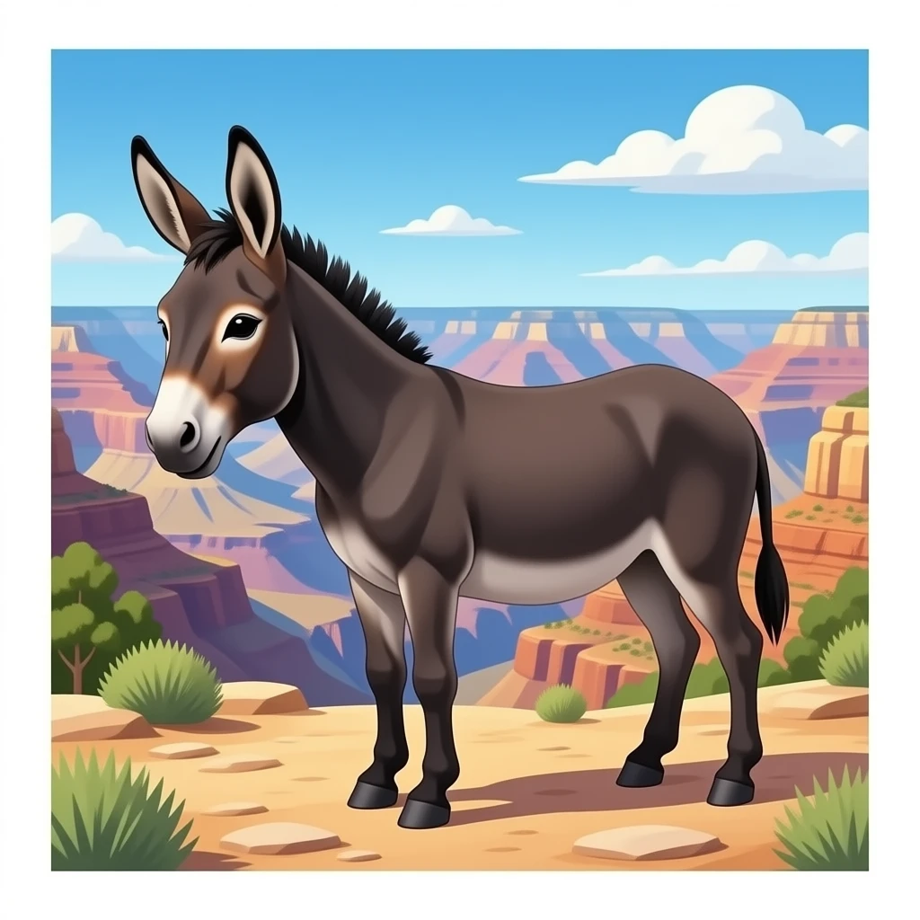 donkey at grand canyon emoji