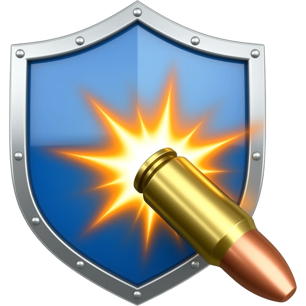 щит отбивает пулю emoji