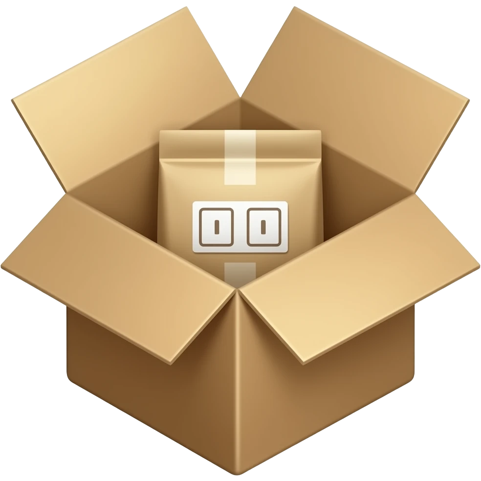 Packages in a boc emoji