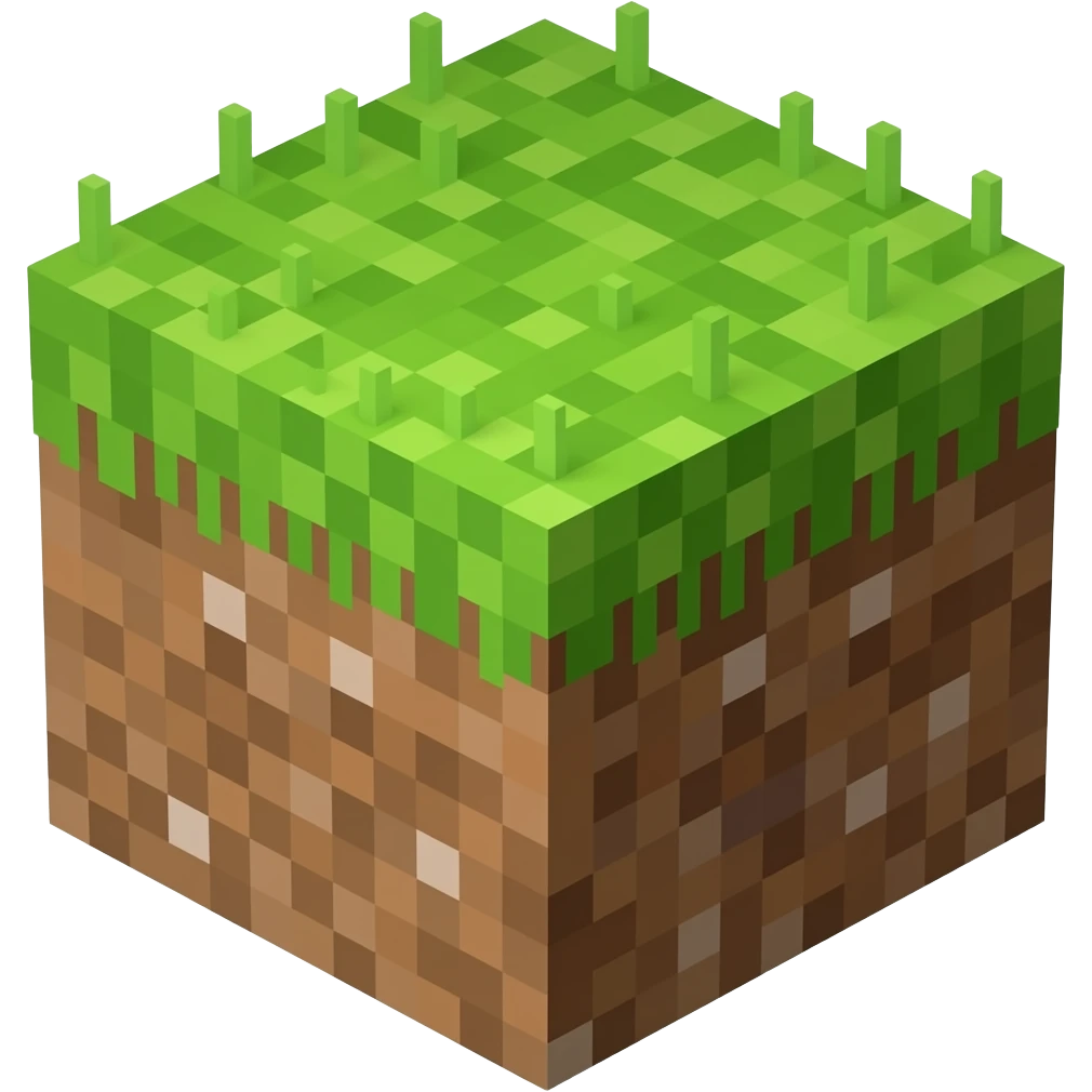 Minecraft grass block emoji