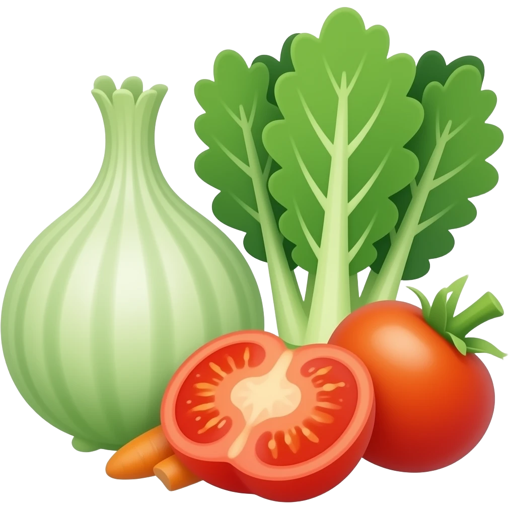 vector flat Vegetables emoji