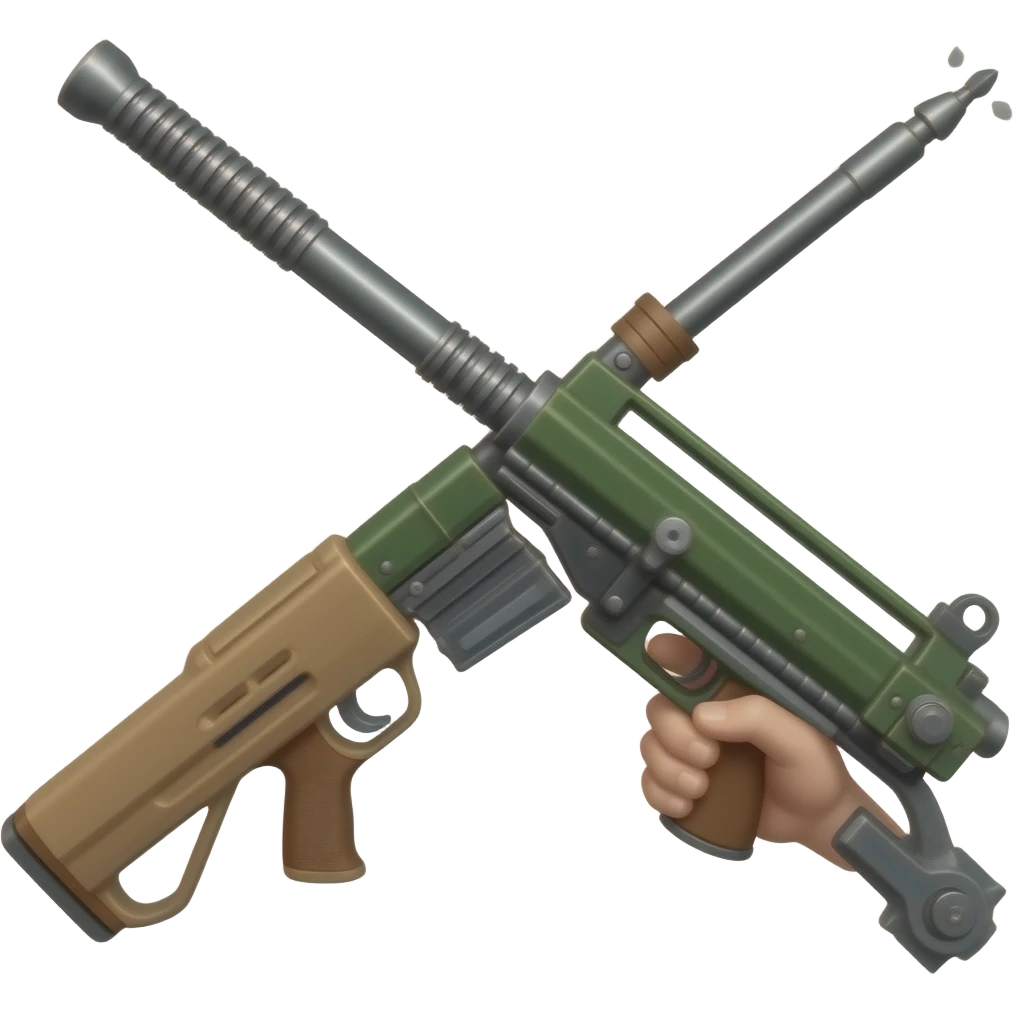 A large bazooka harpoon gun emoji