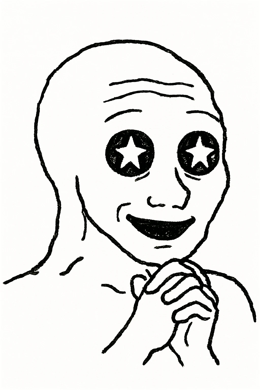 期待的星星眼表情 emoji
