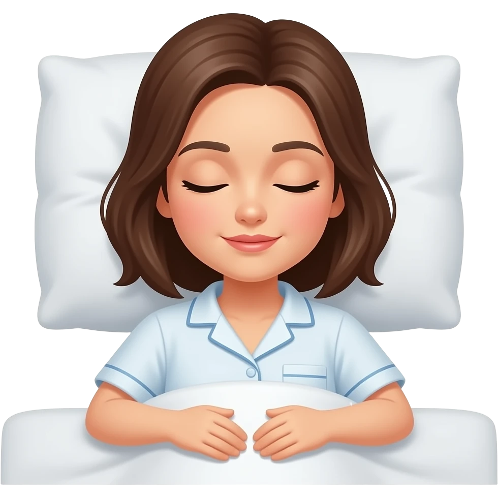 woman sleeping in bed emoji