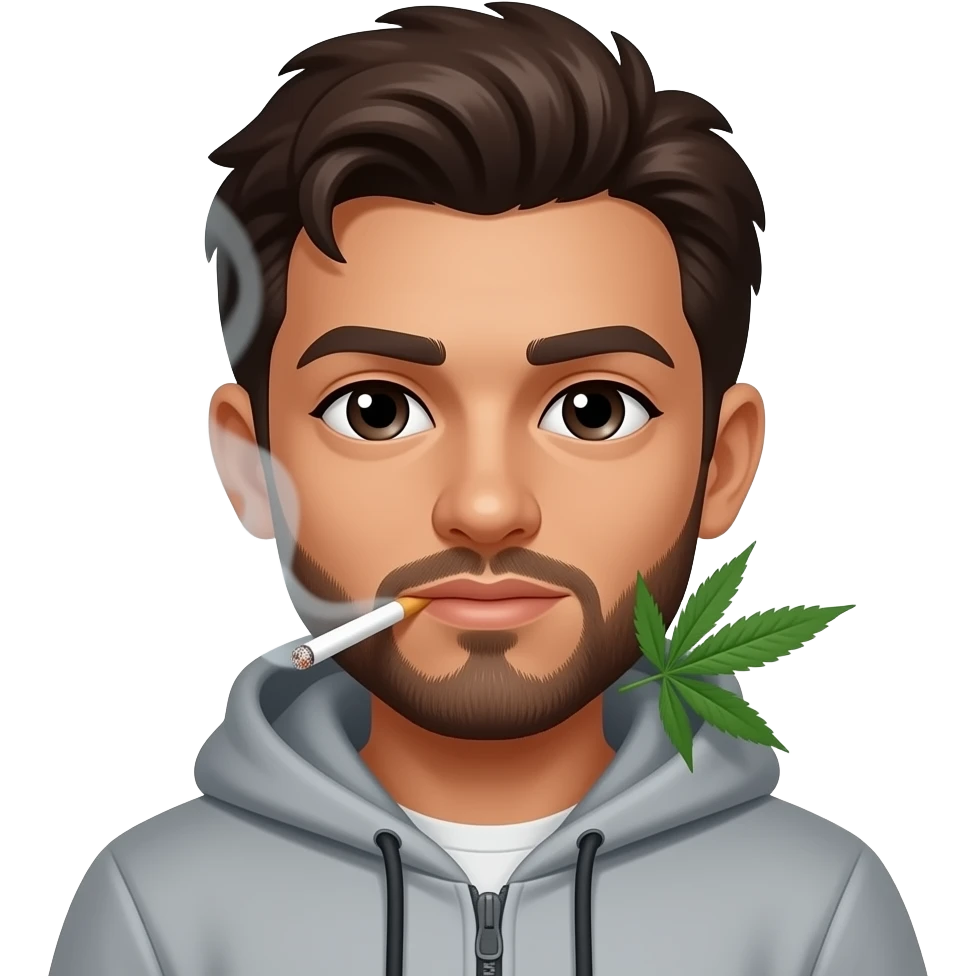 smoking weed emoji