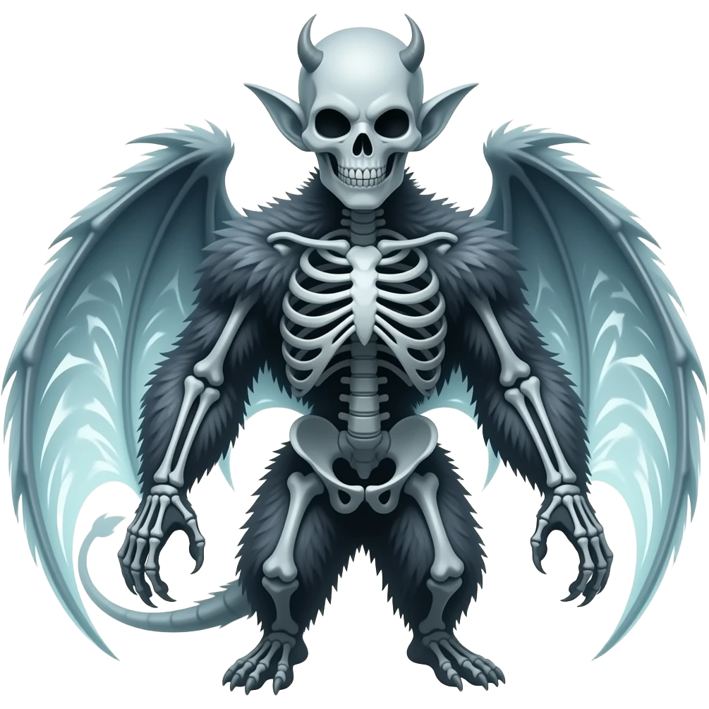 Draconian Faerie Elvish Vampiric Spectral Ghostly Ghoulish Skeletal Furry Fuzzy Fluffy Feathery Translucent Transparent Luminescent Bioluminescent dull body emoji