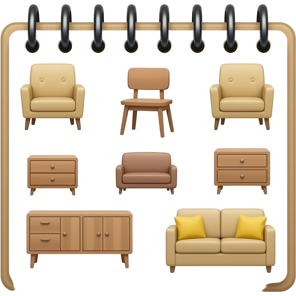 furniture notebook emoji