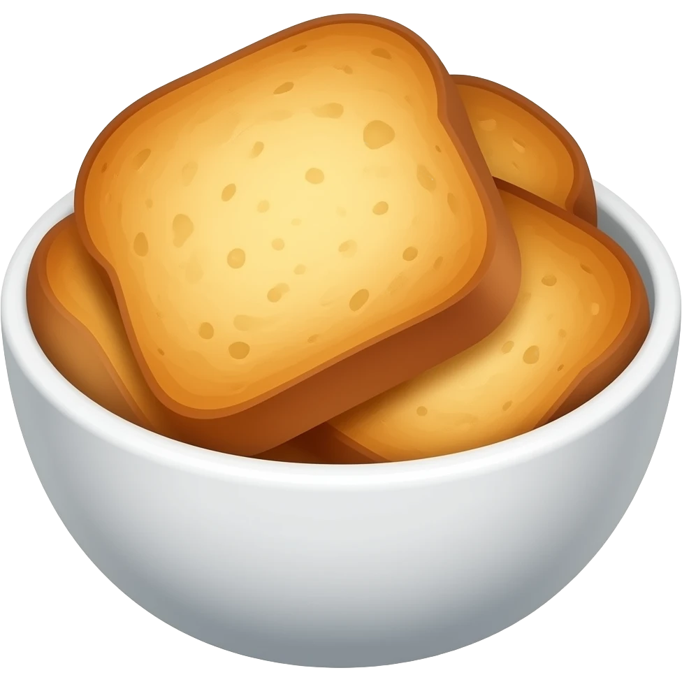 bread pudding in bowl emoji