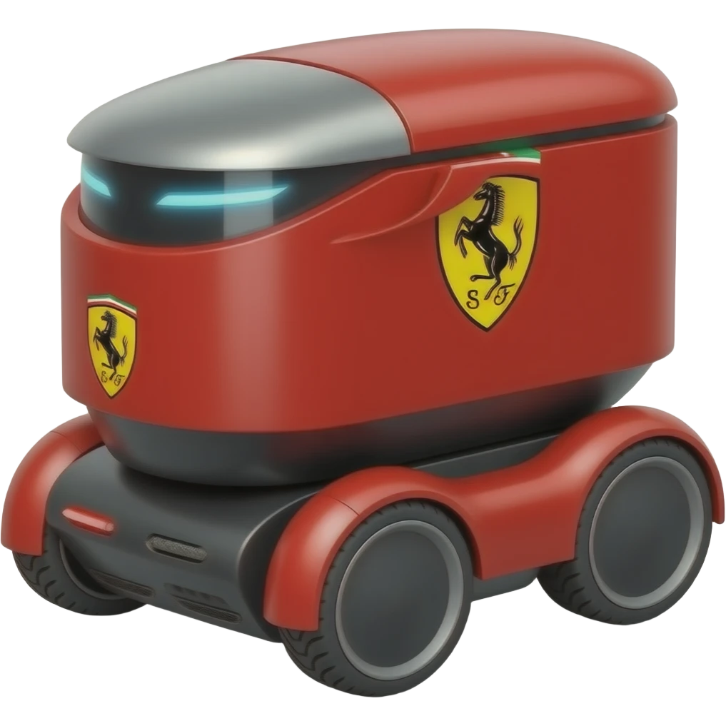 ferrari delivery robot emoji