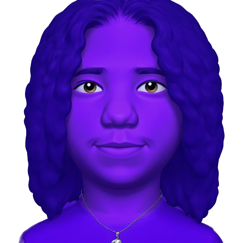 smiling boy with necklace emoji