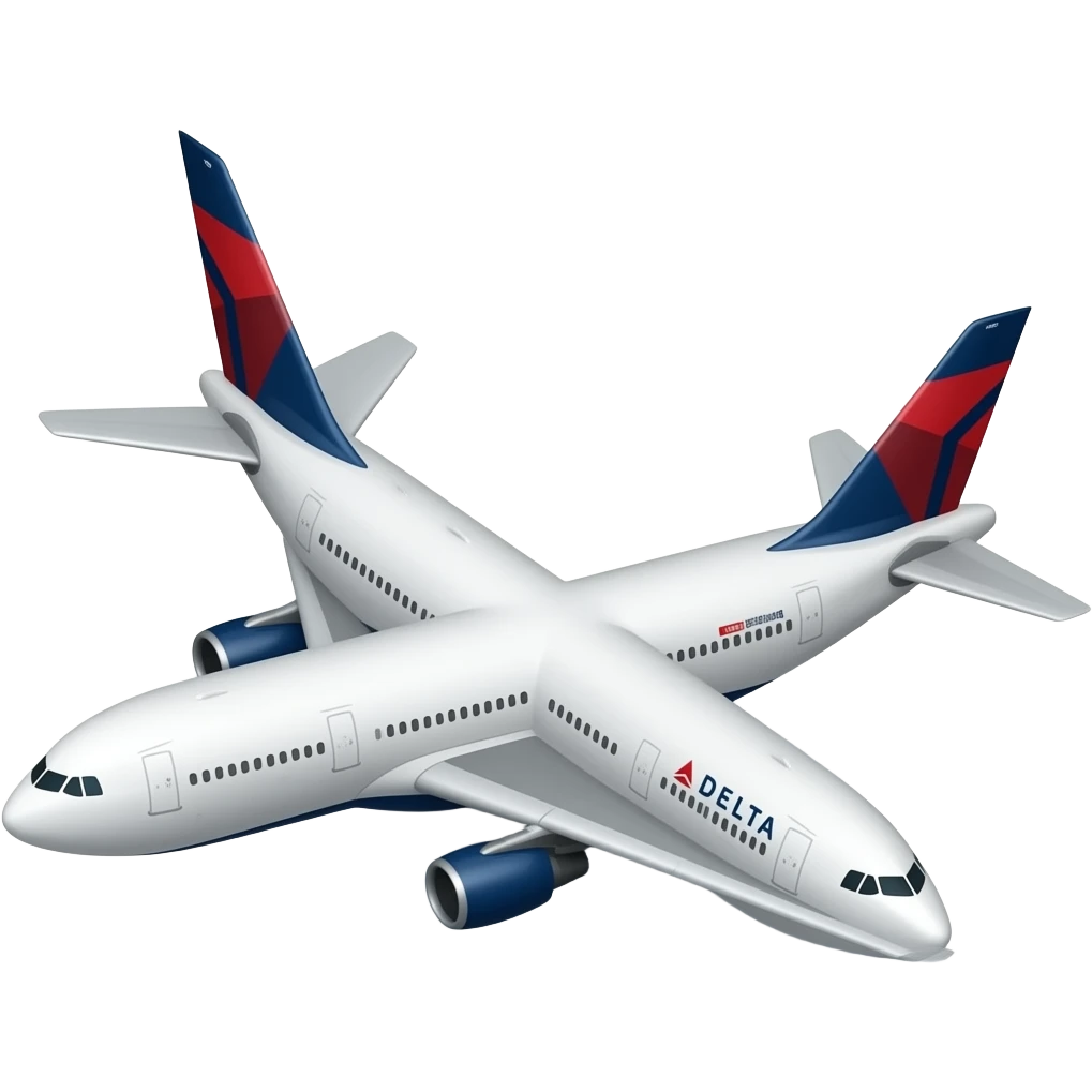 Airbus A330 Delta emoji