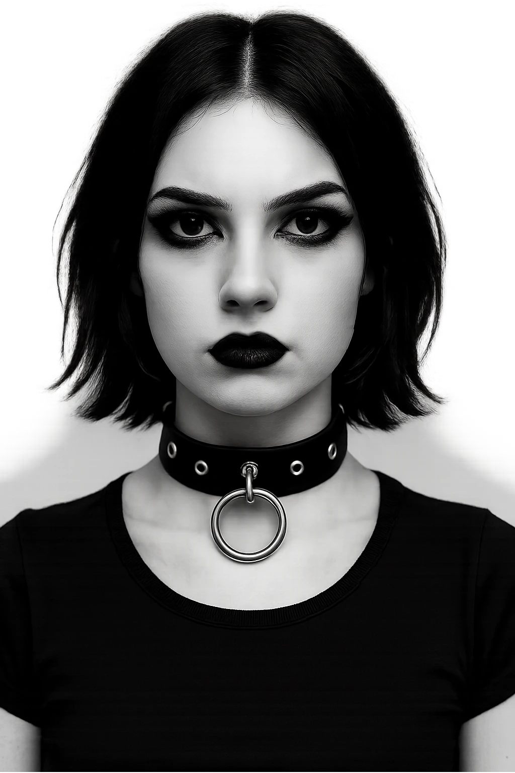 only goth black white choker , remove background  emoji