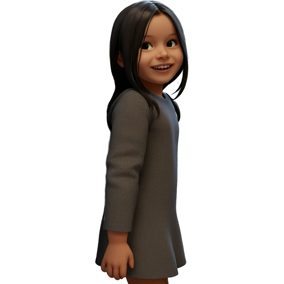 smiling girl by the window emoji