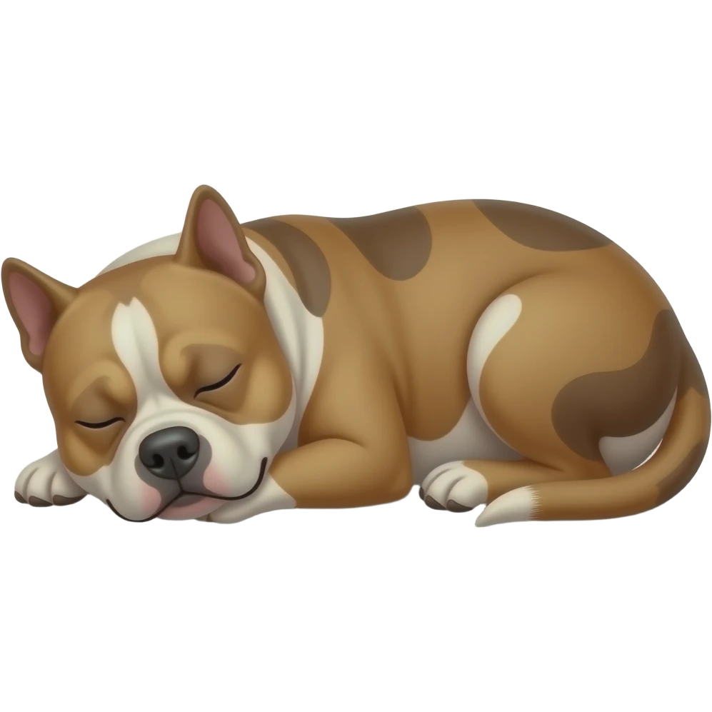 pitbull sleeping emoji