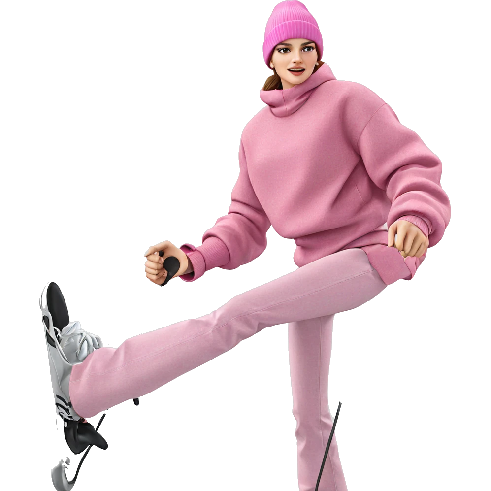 girl in pink beanie emoji