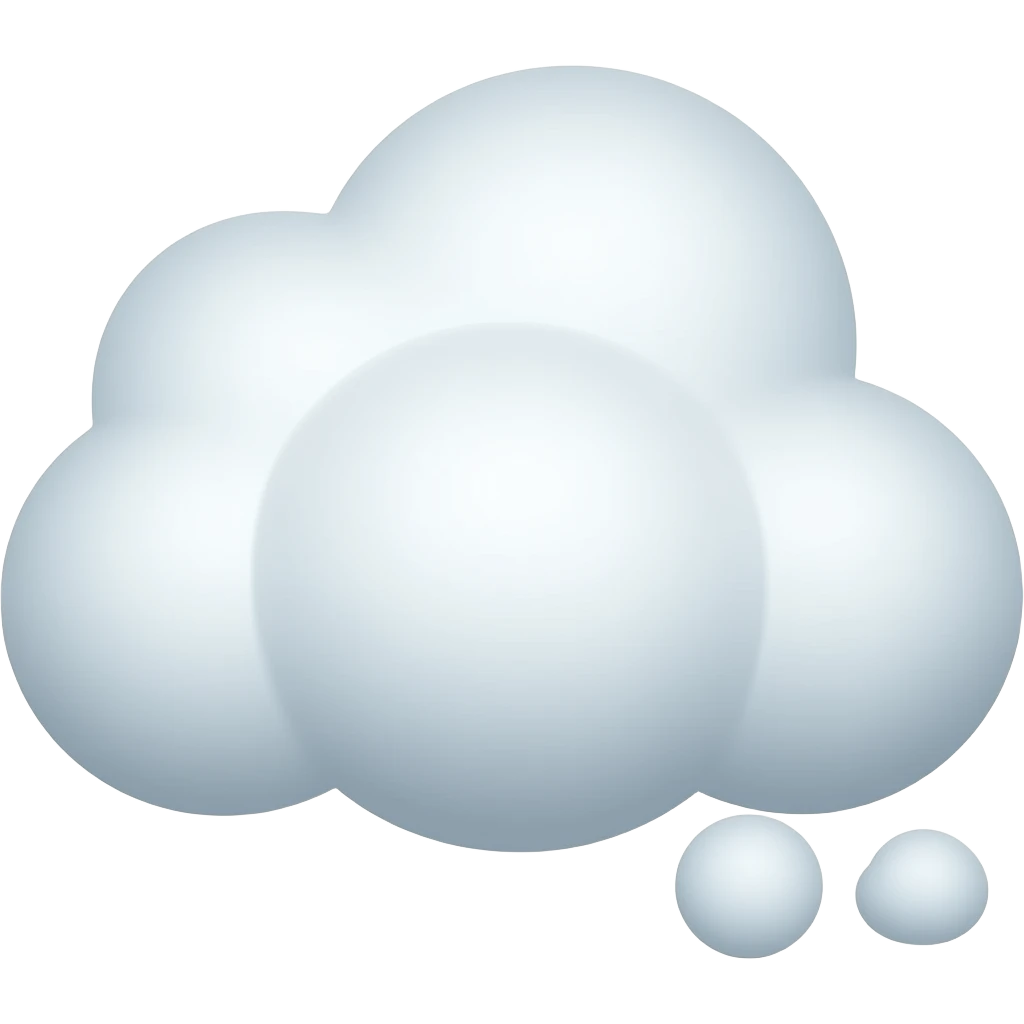 nube de pensamiento emoji