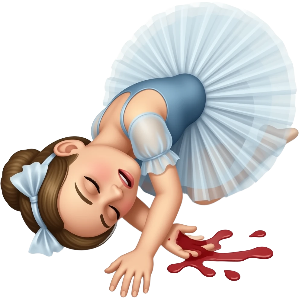 ballet dancer commiting suicide emoji