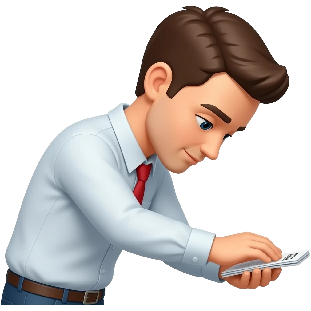 I want to make an emoji like this, give me an order and has a bowed head and one hand is folded and bowed. emoji