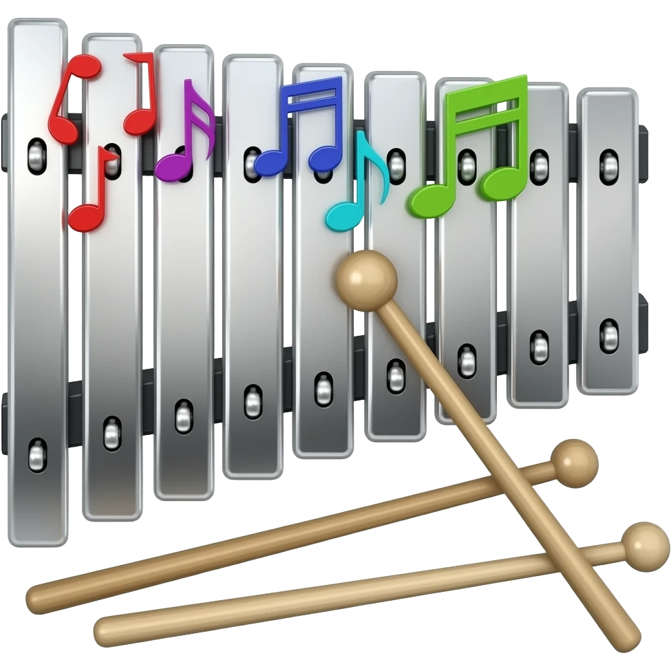 steel pan instament with malletssteel pan instament with mallets emoji