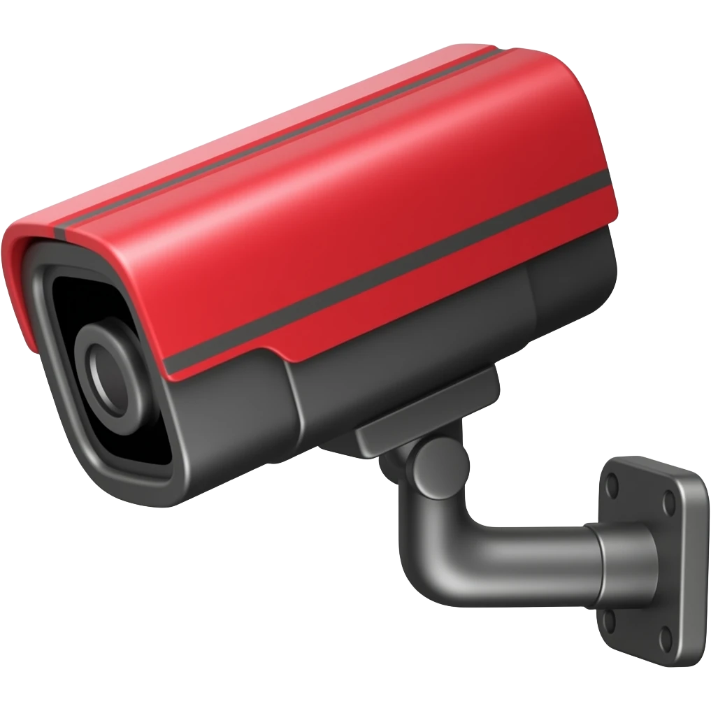 CCTV red and black emoji