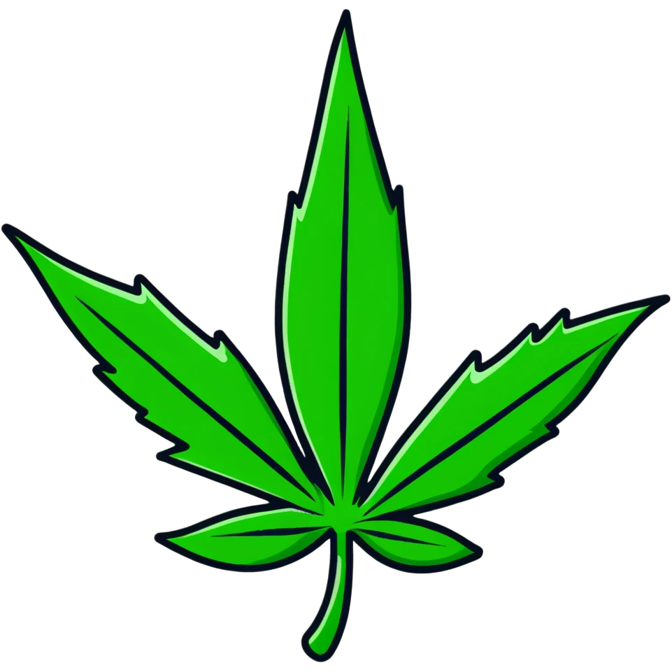 Weed leaf emoji