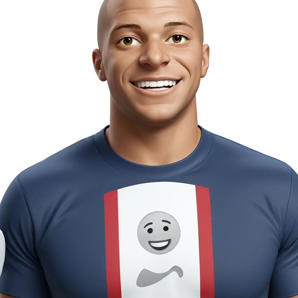 bald boy smiling on white emoji