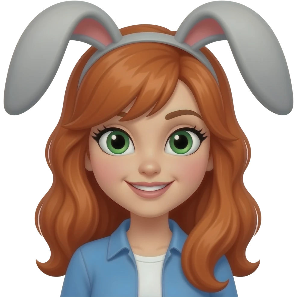 Jessica rabit con ojos verdes de quien engaño  a roger rabit emoji