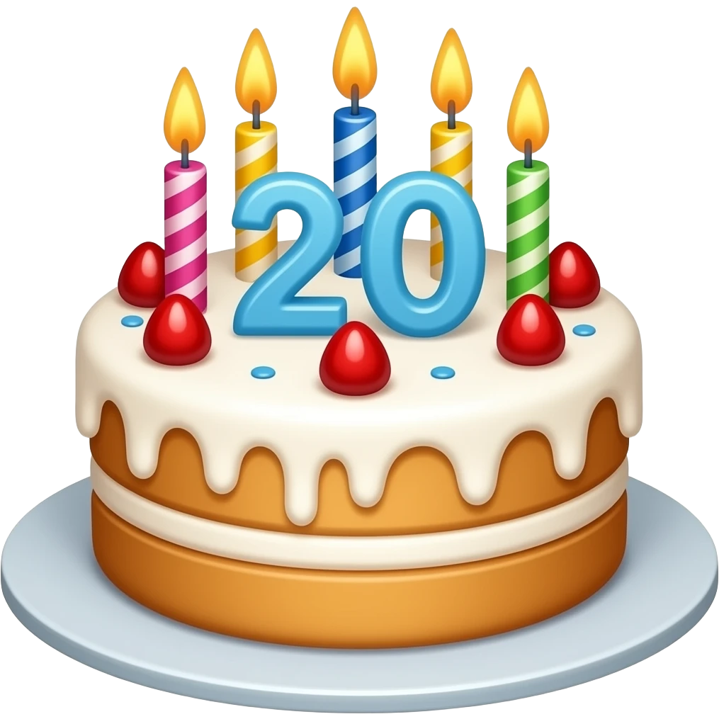 Un gâteau de 18 ans emoji