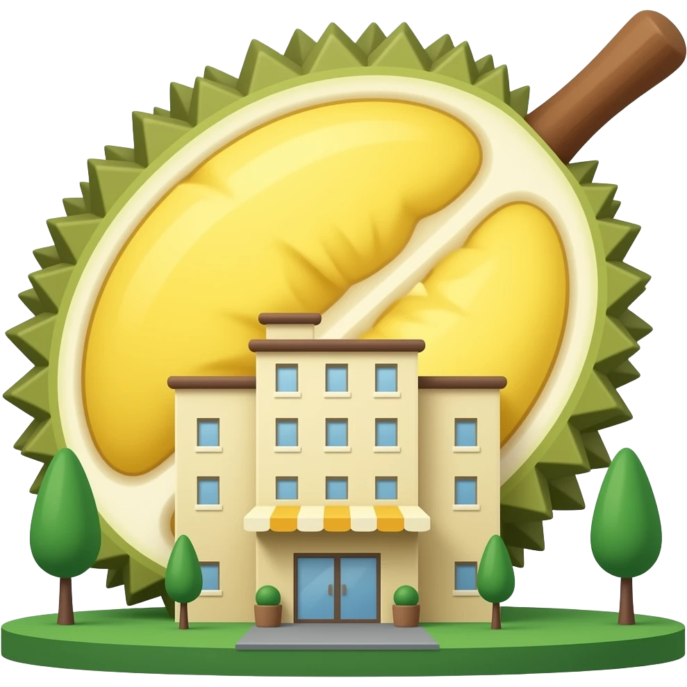 Durian hotel emoji emoji