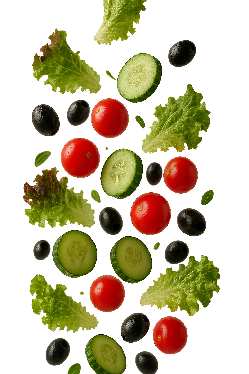 INSALATA CHE CADE DALL'ALTO, IPERREALISTICO 4K emoji