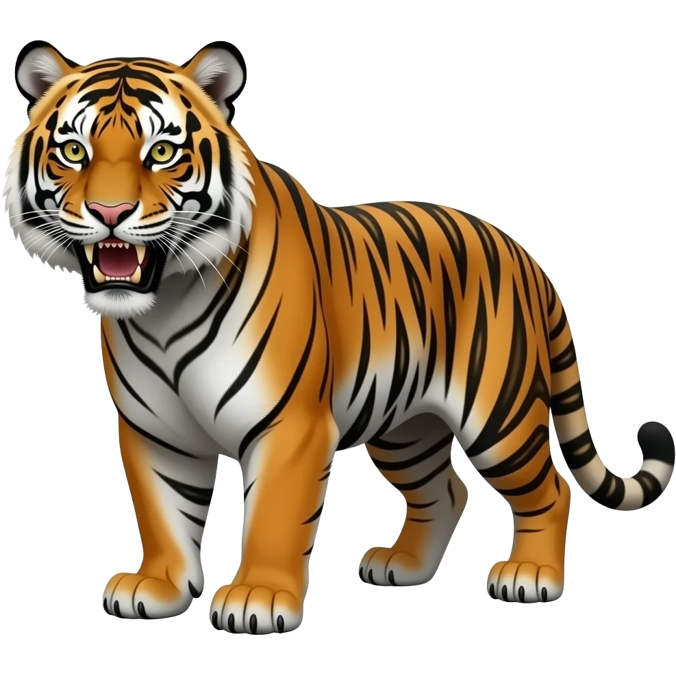 Zombiefied tiger emoji