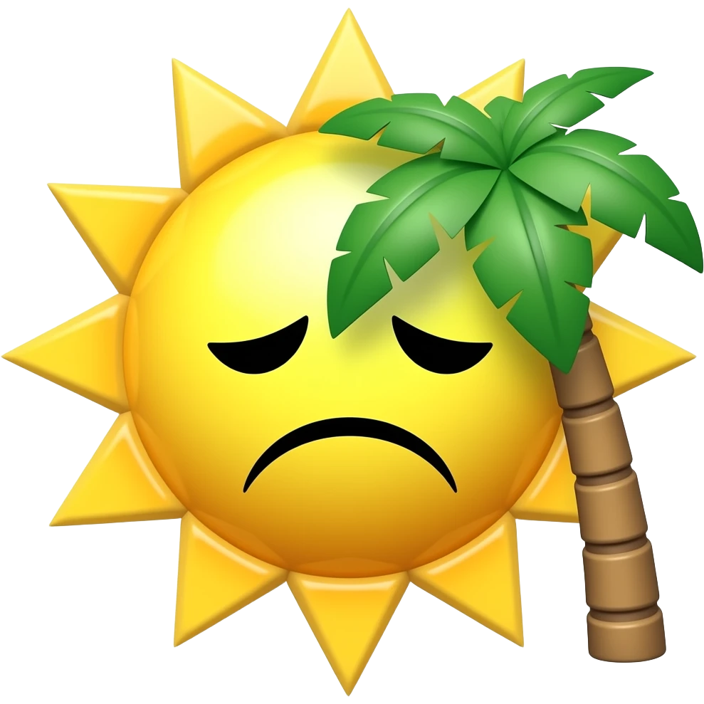 je veux des emoji soleil qui es decourager face palm emoji