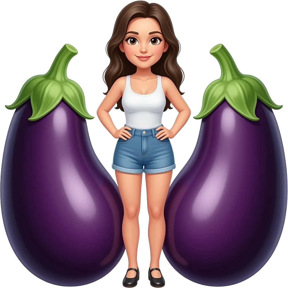 Women ass add 🍆 between here legs emoji