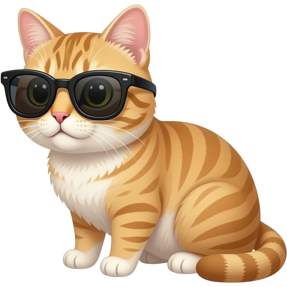 Cat wearing sunglasses emoji