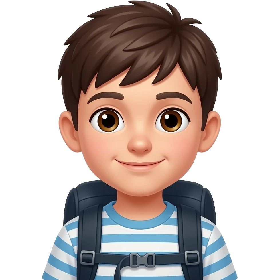 boy with knapsack emoji
