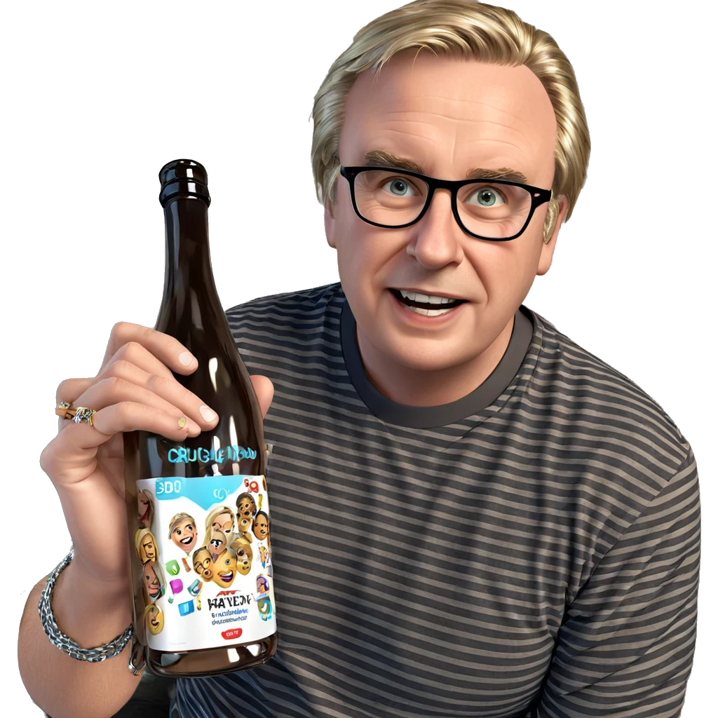 boy holding jewelry and bottle emoji