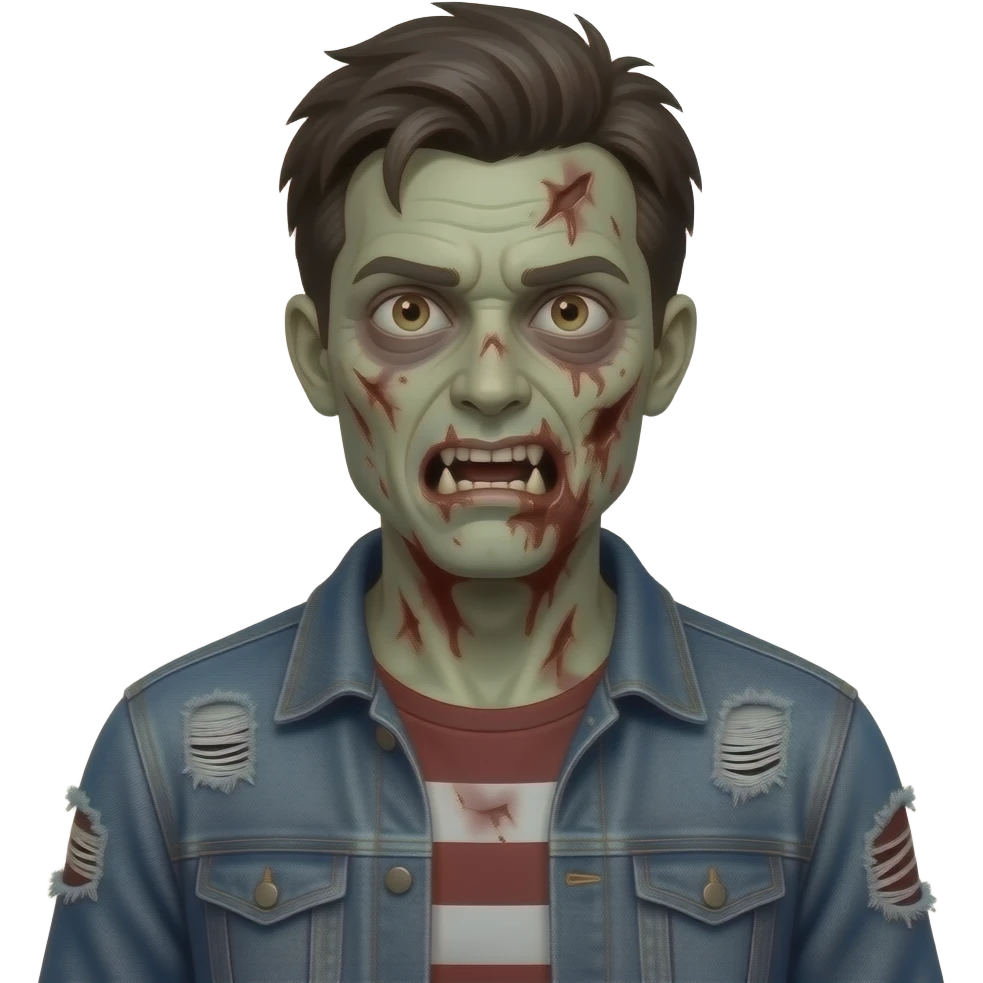 zombie with denim tears on emoji
