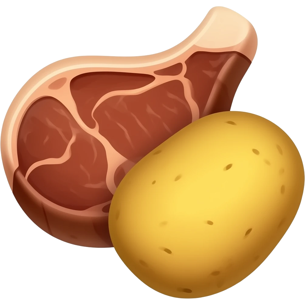Steak and Potatoes emoji