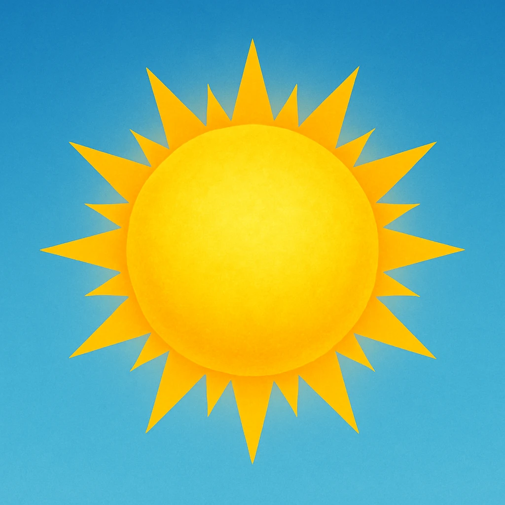 Сгенерируй мне желтое солнце emoji