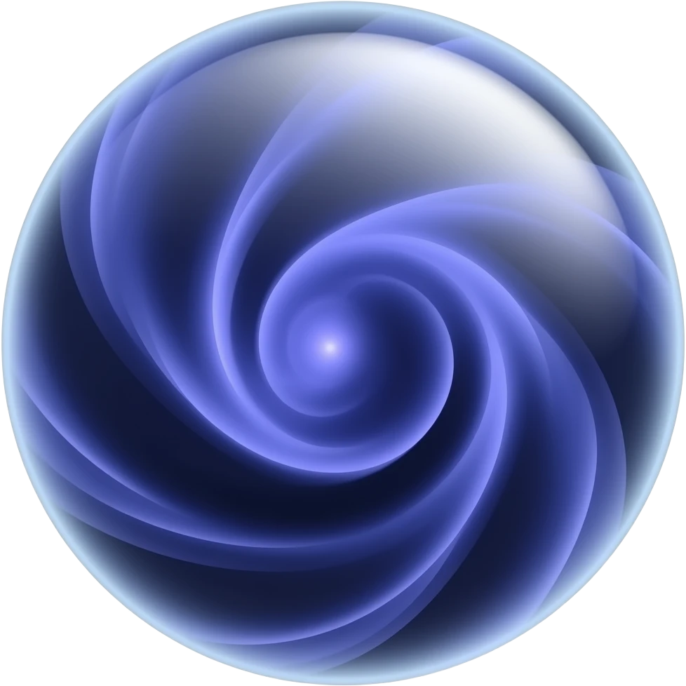 smoky vortex of magical bluish purplish blackish orb emoji