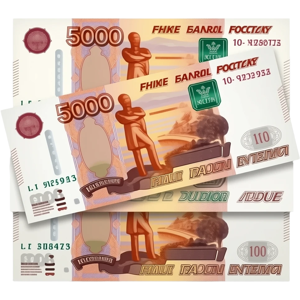 5000 рублей купюры emoji