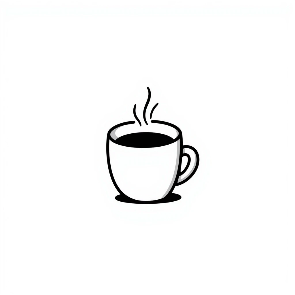 A coffee cup emoji